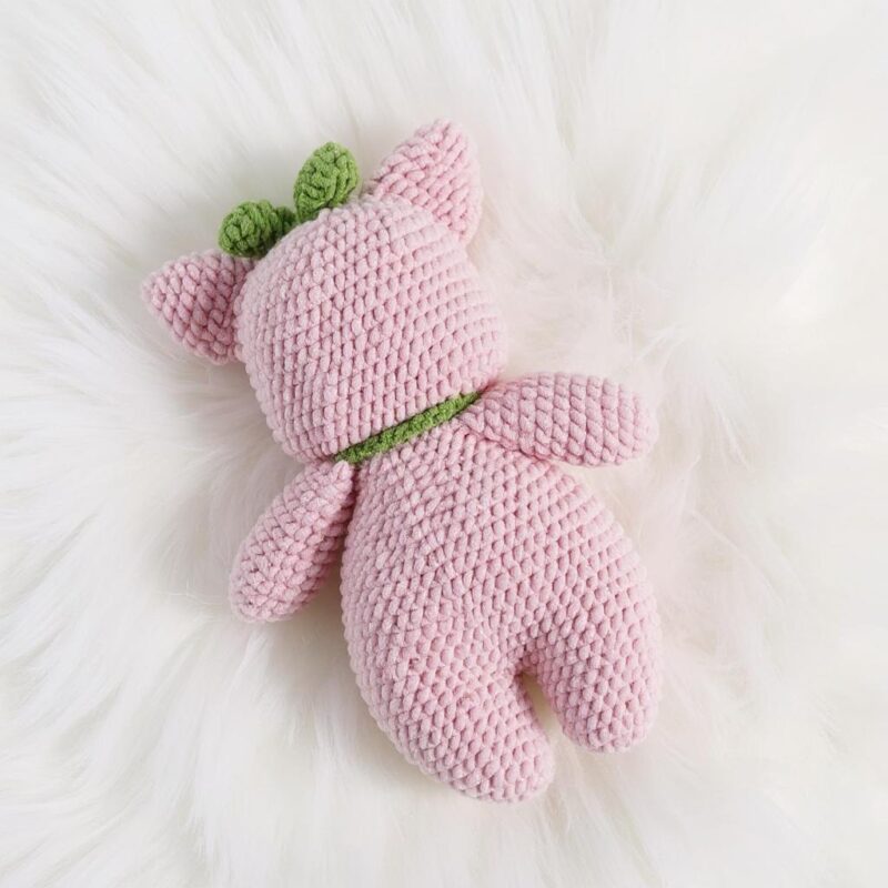 Strawberry Cat Amigurumi Crochet Pattern - Adorable DIY Stuffed Animal Toy - Instant Download PDF - Image 5