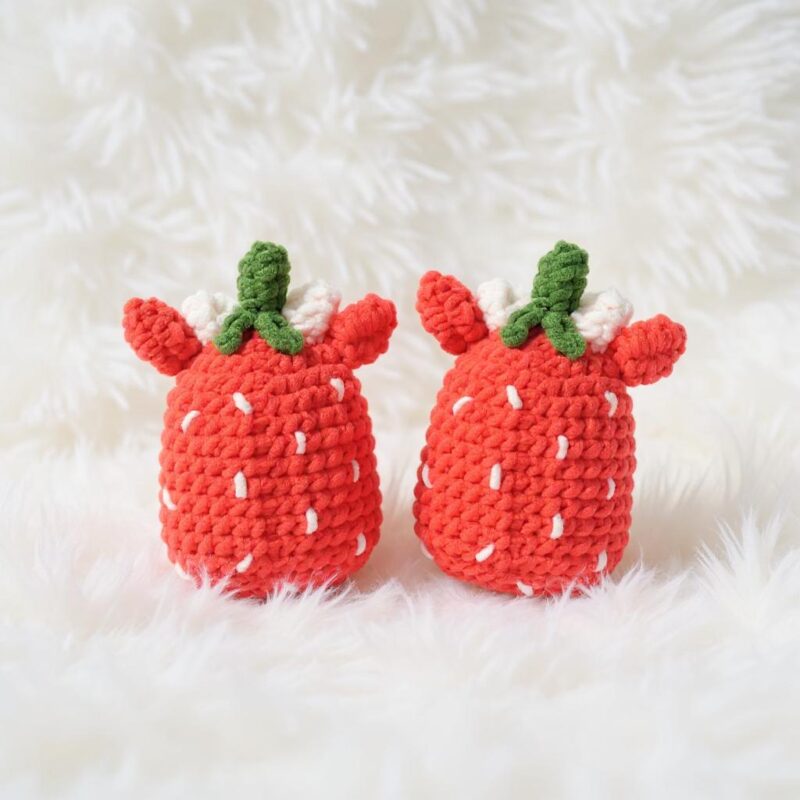 Strawberry Cow Amigurumi Crochet Pattern - Adorable DIY Stuffed Animal Toy - Instant Download PDF - Image 3