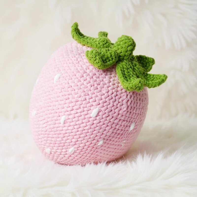Strawberry Amigurumi Crochet Pattern - Adorable DIY Stuffed Pillow - Instant Download PDF - Image 2