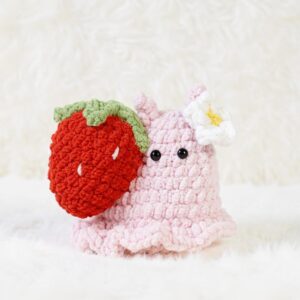 Strawberry Snail Amigurumi Crochet Pattern - Adorable DIY Stuffed Animal Toy - Instant Download PDF