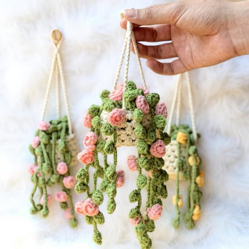 String Of Pearls Plant Amigurumi Crochet Pattern - Charming DIY Hanging Plant Decor - Instant Download PDF - Image 3
