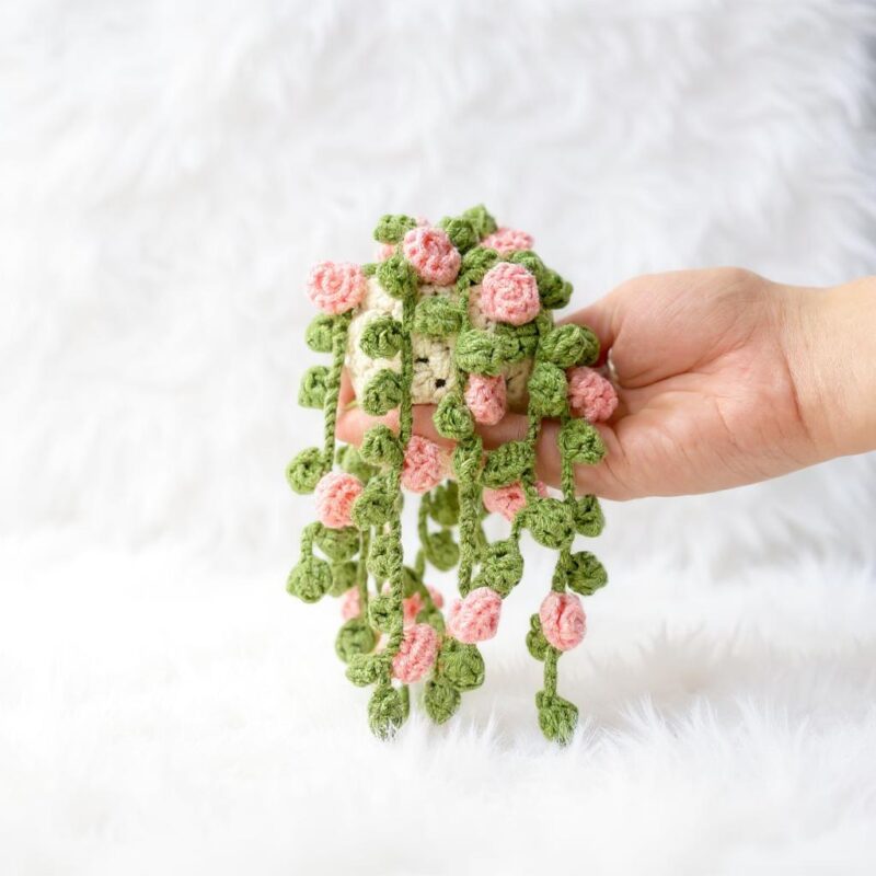 String Of Pearls Plant Amigurumi Crochet Pattern - Charming DIY Hanging Plant Decor - Instant Download PDF - Image 4