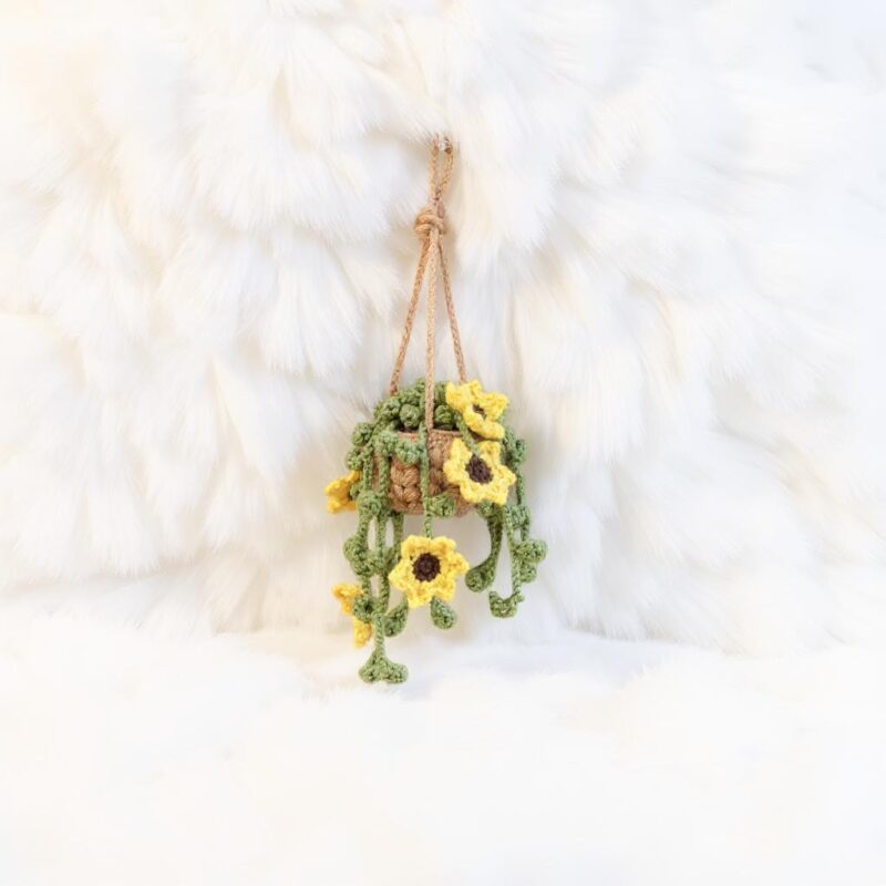 Sunflower Basket Amigurumi Crochet Pattern - Charming DIY Home Decor - Instant Download PDF - Image 3
