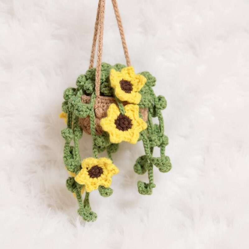 Sunflower Basket Amigurumi Crochet Pattern - Charming DIY Home Decor - Instant Download PDF - Image 5