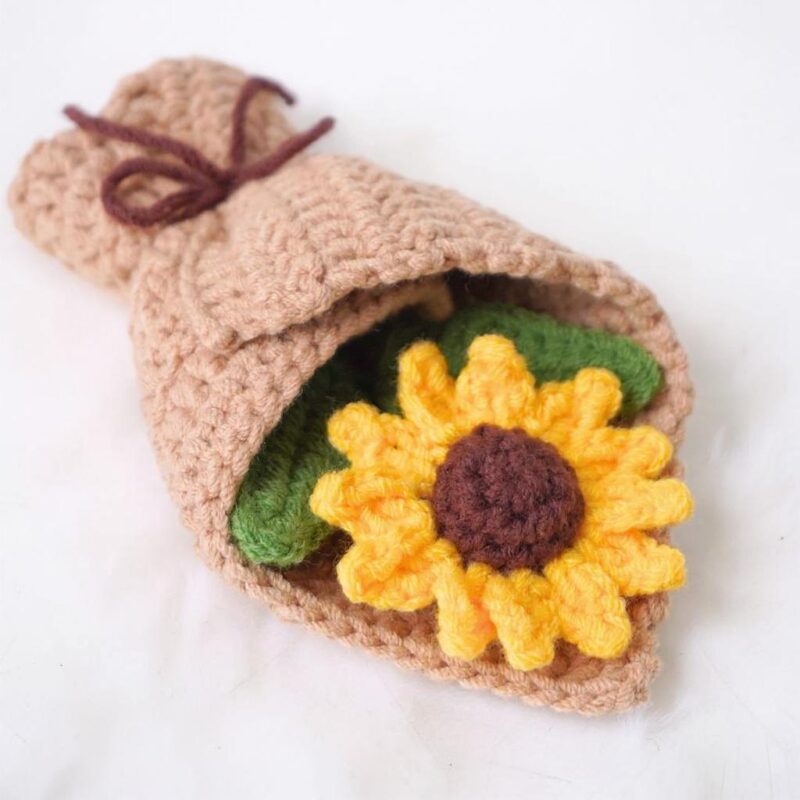 Sunflower Bouquet Amigurumi Crochet Pattern - Cheerful DIY Floral Arrangement - Instant Download PDF - Image 3
