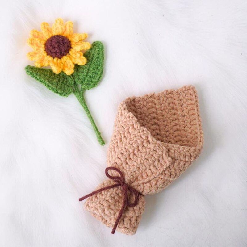 Sunflower Bouquet Amigurumi Crochet Pattern - Cheerful DIY Floral Arrangement - Instant Download PDF - Image 5