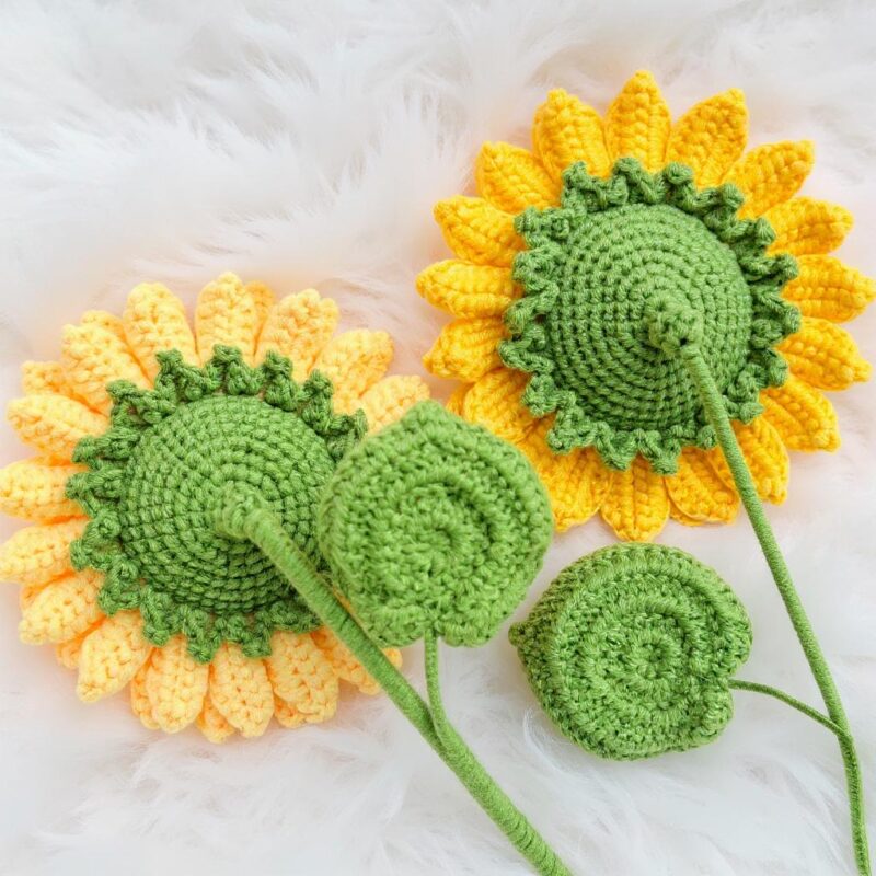 Sunflower Amigurumi Crochet Pattern - Adorable DIY Flower Decor - Instant Download PDF - Image 4