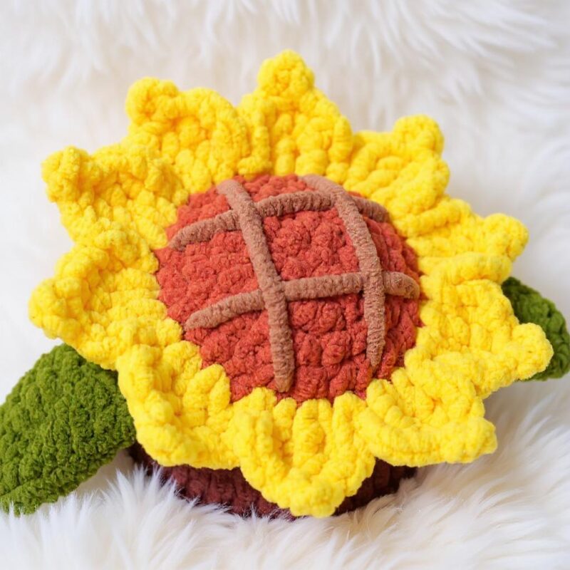 Sunflower Amigurumi Crochet Pattern - Cheerful DIY Potted Plant Decor - Instant Download PDF - Image 5
