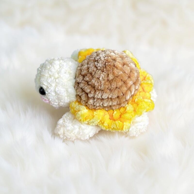 Sunflower Turtle Amigurumi Crochet Pattern - Adorable DIY Stuffed Animal Toy - Instant Download PDF - Image 2