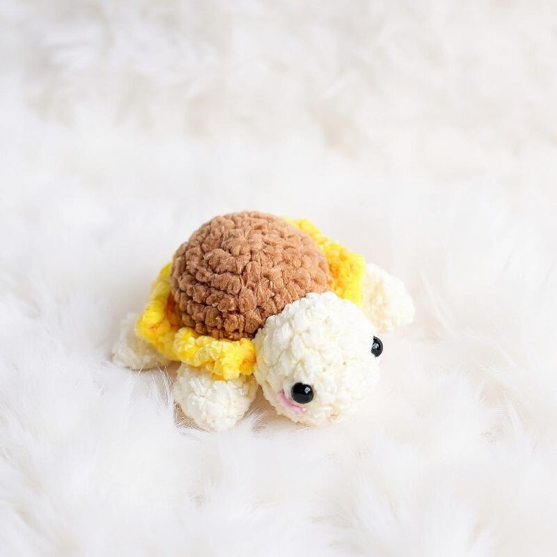 Sunflower Turtle Amigurumi Crochet Pattern - Adorable DIY Stuffed Animal Toy - Instant Download PDF - Image 3