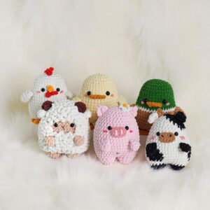 Sunny Field Friends Amigurumi Crochet Pattern Bundle - Adorable DIY Stuffed Animal Toys - Instant Download PDF