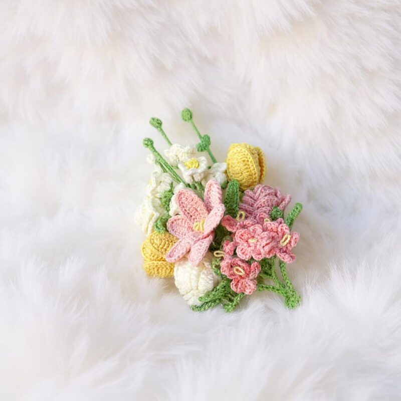 Sunny Garden Bouquet Amigurumi Crochet Pattern - Charming DIY Flowers - Instant Download PDF - Image 3