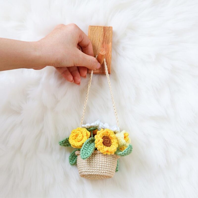 Sunshine Bloom Basket Crochet Pattern - Charming DIY Home Decor - Instant Download PDF - Image 2