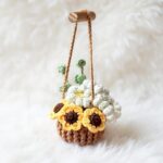 Sunshine Bouquet Basket Crochet Pattern - Charming DIY Home Decor - Instant Download PDF