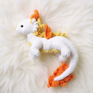 Sunshine Dragon Amigurumi Crochet Pattern - Adorable DIY Stuffed Animal Toy - Instant Download PDF