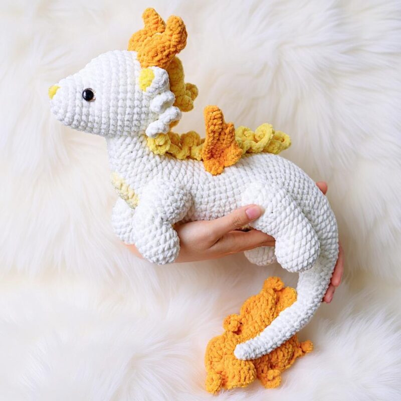 Sunshine Dragon Amigurumi Crochet Pattern - Adorable DIY Stuffed Animal Toy - Instant Download PDF - Image 2
