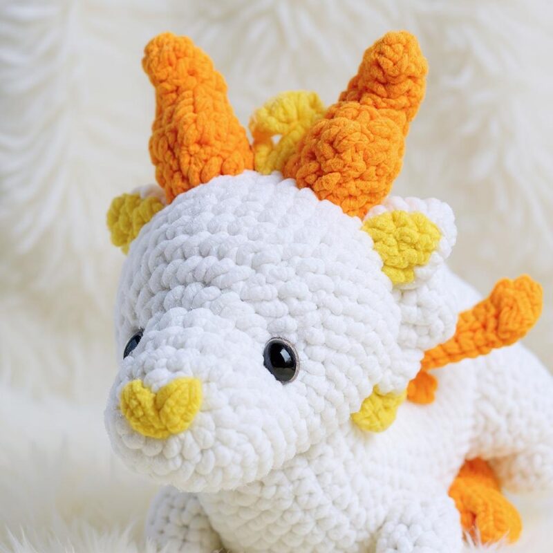 Sunshine Dragon Amigurumi Crochet Pattern - Adorable DIY Stuffed Animal Toy - Instant Download PDF - Image 3