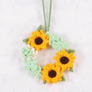 Sunshine Wreath Amigurumi Crochet Pattern - Cheerful DIY Handmade Decor - Instant Download PDF