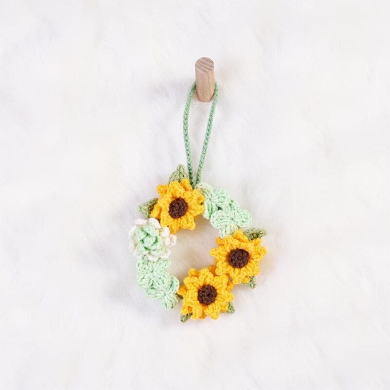 Sunshine Wreath Amigurumi Crochet Pattern - Cheerful DIY Handmade Decor - Instant Download PDF - Image 2