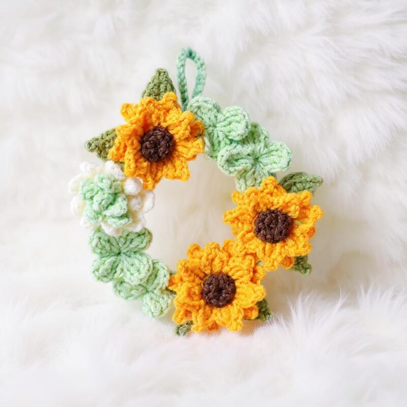 Sunshine Wreath Amigurumi Crochet Pattern - Cheerful DIY Handmade Decor - Instant Download PDF - Image 3