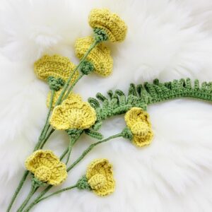 Sweet Pea Flower Amigurumi Crochet Pattern - Charming DIY Handmade Flower - Instant Download PDF