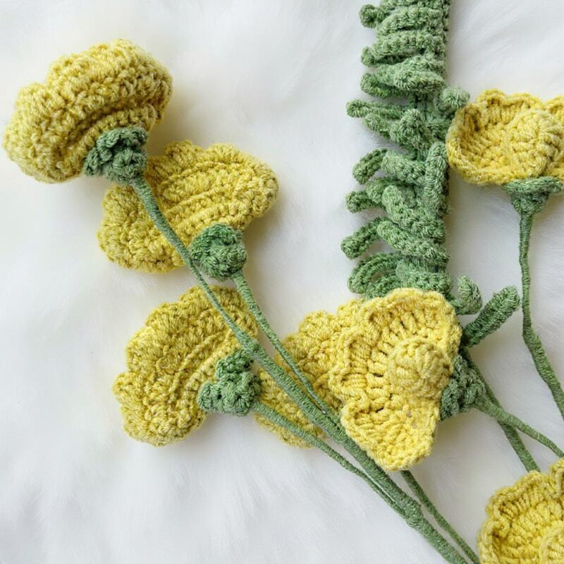 Sweet Pea Flower Amigurumi Crochet Pattern - Charming DIY Handmade Flower - Instant Download PDF - Image 2