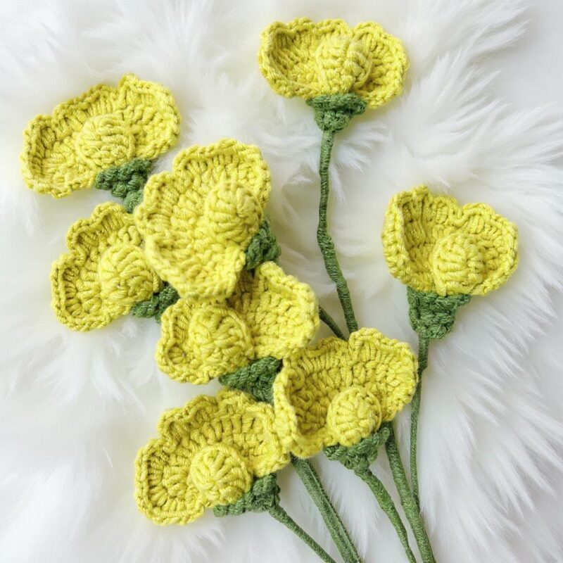 Sweet Pea Flower Amigurumi Crochet Pattern - Charming DIY Handmade Flower - Instant Download PDF - Image 4