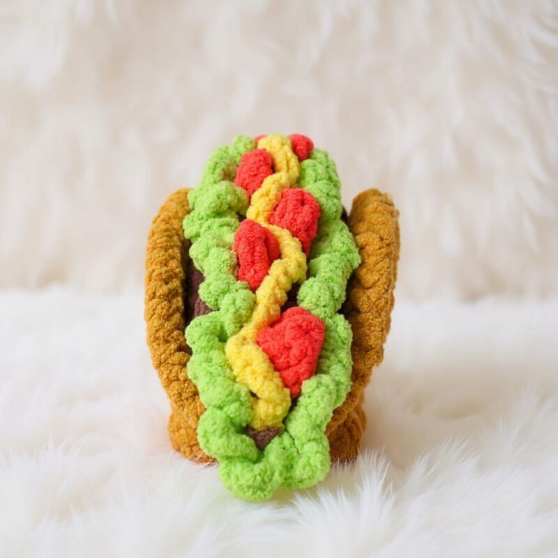 Taco Stegosaurus Amigurumi Crochet Pattern - Whimsical DIY Stuffed Dinosaur Toy - Instant Download PDF - Image 3