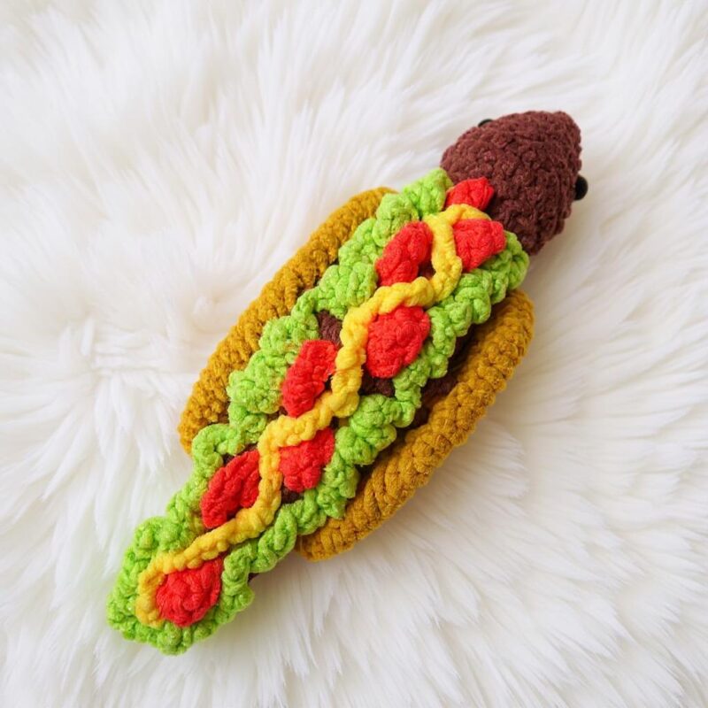 Taco Stegosaurus Amigurumi Crochet Pattern - Whimsical DIY Stuffed Dinosaur Toy - Instant Download PDF - Image 4