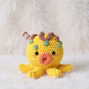 Takoyaki Amigurumi Crochet Pattern - Kawaii DIY Stuffed Food Toy - Instant Download PDF