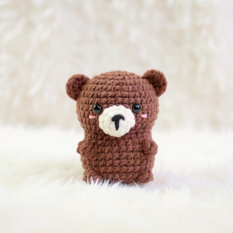 Teddy Bear Amigurumi Crochet Pattern - Adorable Low-Sew - DIY Stuffed Animal Toy - Instant Download PDF