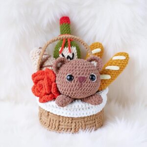 Teddy Bear Picnic Amigurumi Crochet Pattern - Adorable DIY Stuffed Animal Toy - Instant Download PDF