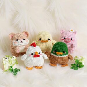 Farm Animals Amigurumi Crochet Pattern Bundle - Adorable DIY Stuffed Toys - Instant Download PDF