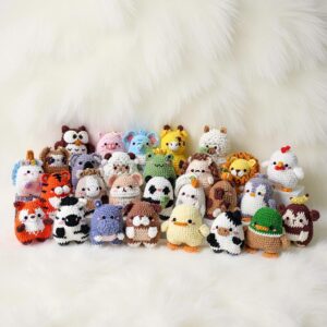 Tiny Beasties Amigurumi Crochet Pattern Collection - Adorable DIY Stuffed Animal Toys - Instant Download PDF