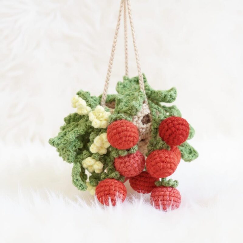 Tomato Basket Amigurumi Crochet Pattern - Charming DIY Play Food Set - Instant Download PDF - Image 4