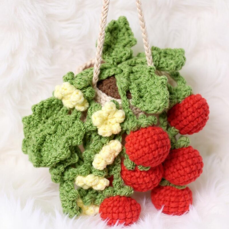Tomato Basket Amigurumi Crochet Pattern - Charming DIY Play Food Set - Instant Download PDF - Image 6