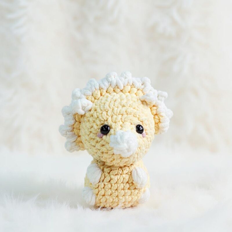 Triceratops Amigurumi Crochet Pattern - Adorable DIY Stuffed Dinosaur Toy - Instant Download PDF - Image 2