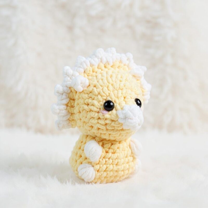 Triceratops Amigurumi Crochet Pattern - Adorable DIY Stuffed Dinosaur Toy - Instant Download PDF - Image 3