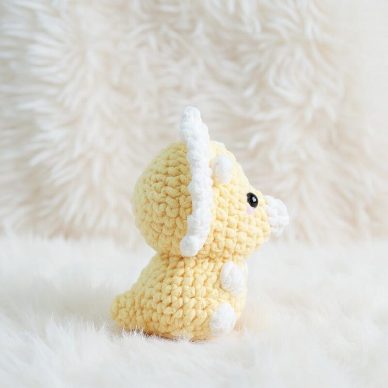 Triceratops Amigurumi Crochet Pattern - Adorable DIY Stuffed Dinosaur Toy - Instant Download PDF - Image 6