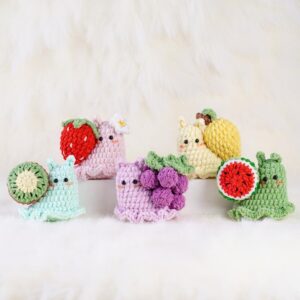Tropical Snails Amigurumi Crochet Pattern Bundle - Adorable DIY Stuffed Animal Toys - Instant Download PDF