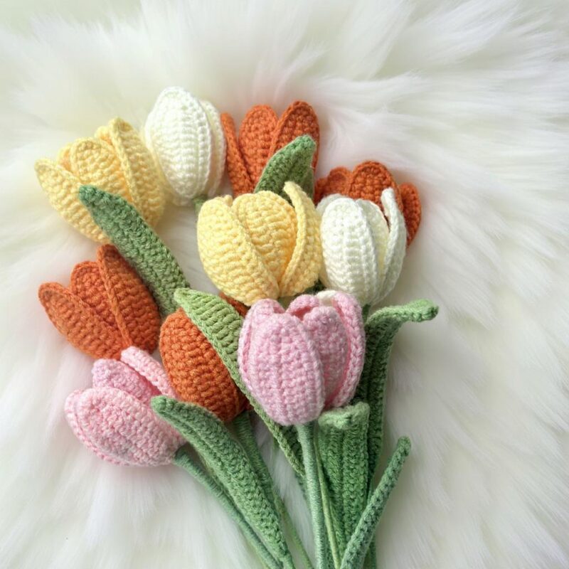 Tulip Flower Amigurumi Crochet Pattern - Charming DIY Plush Flower Decor - Instant Download PDF - Image 2