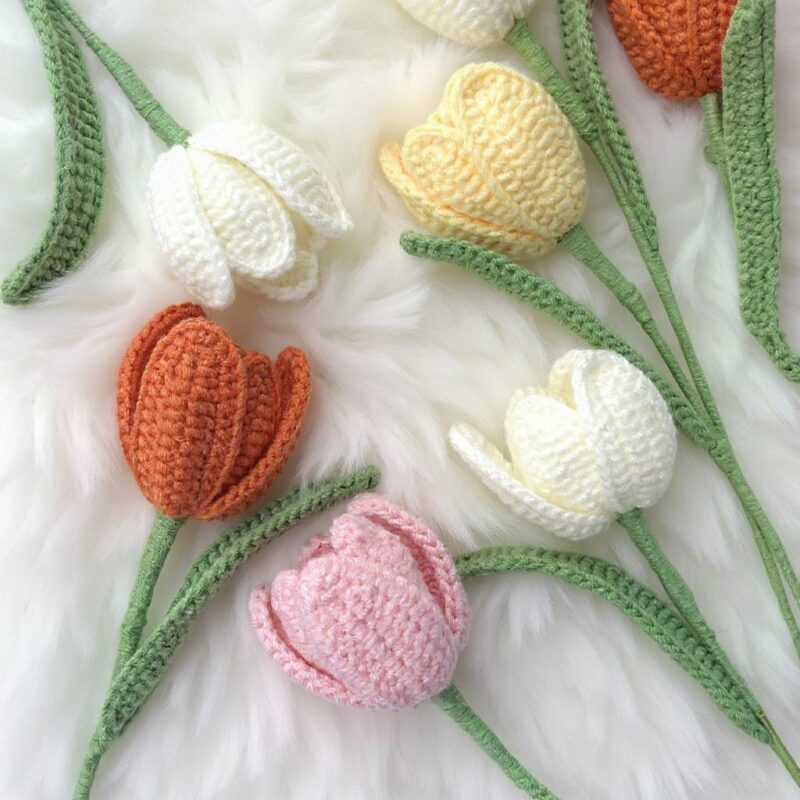 Tulip Flower Amigurumi Crochet Pattern - Charming DIY Plush Flower Decor - Instant Download PDF - Image 3