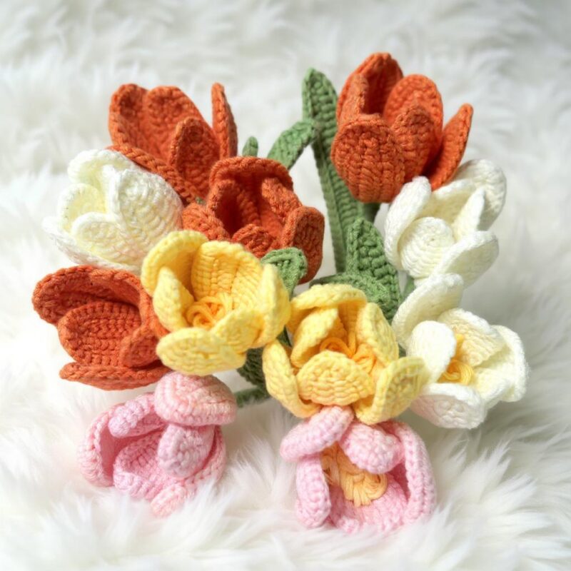 Tulip Flower Amigurumi Crochet Pattern - Charming DIY Plush Flower Decor - Instant Download PDF - Image 4