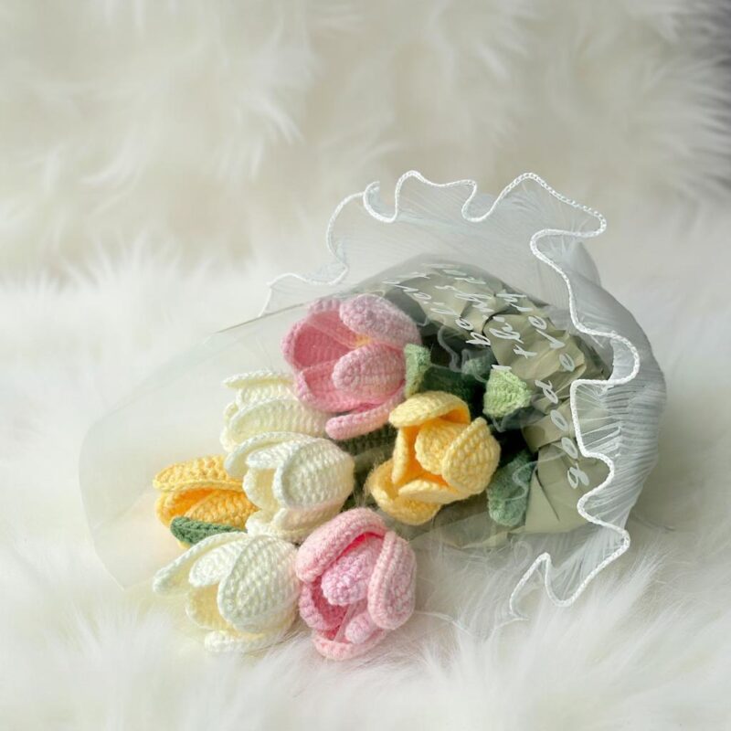 Tulip Flower Amigurumi Crochet Pattern - Charming DIY Plush Flower Decor - Instant Download PDF - Image 5