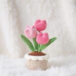 Potted Tulip Amigurumi Crochet Pattern - Adorable DIY Potted Plant - Instant Download PDF