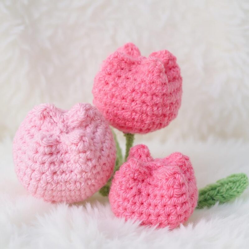 Potted Tulip Amigurumi Crochet Pattern - Adorable DIY Potted Plant - Instant Download PDF - Image 3