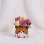 Tulip Shiba Inu Pot Amigurumi Crochet Pattern - Adorable DIY Stuffed Animal Toy - Instant Download PDF