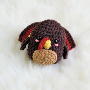 Marshmallow Turkey Amigurumi Crochet Pattern - Adorable DIY Stuffed Animal Toy - Instant Download PDF