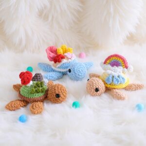 Turtle Amigurumi Crochet Pattern Bundle - Adorable DIY Stuffed Animal Family - Instant Download PDF