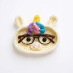 Unicorn Eyeglasses Holder Amigurumi Crochet Pattern - Whimsical - DIY Desk Accessory - Instant Download PDF
